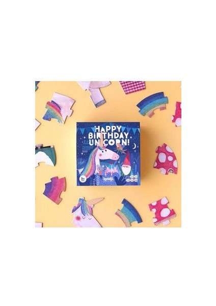 Lonjı Puzzle - Yapboz-Mutlu Yıllar Unıcorn!
