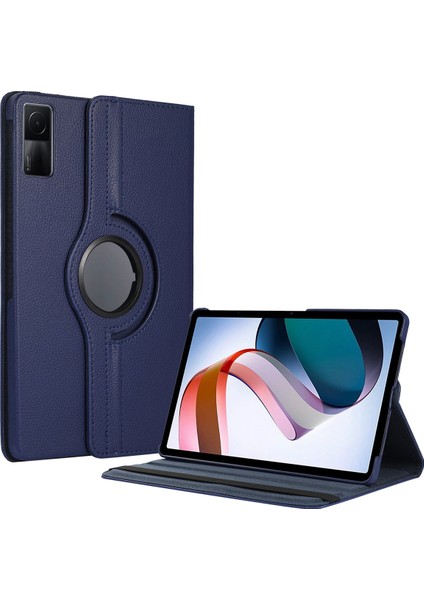 Redmi Pad 10.61.inç Kılıf Yatay Dikey Dönen Standlı Kılıf Kırmızı