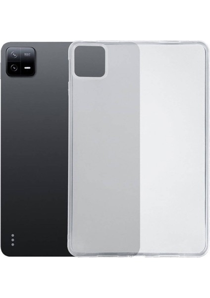 - Xiaomi Pad 6 Tablet Kılıfı Süper Silikon Kapak Şeffaf - T29431