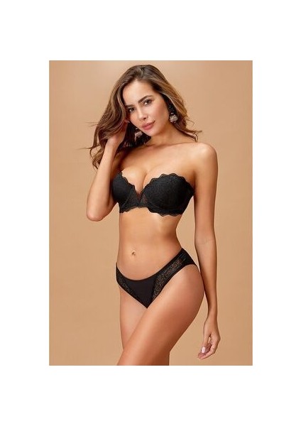 4511 Destekli Straplez Sütyen Takım