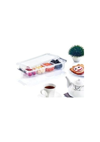 Grand 4 Bölmeli Sığ Organize Kutu 2,5 Lt- Beyaz Bölmeli fiyatları