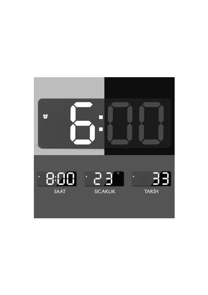 LED Dijital Masa Saati Alarm Termometre Tarih Masaüstü Saat fırsatları