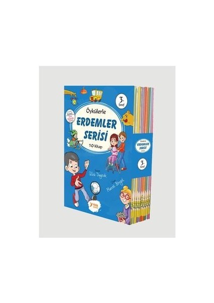 Yuva Yayınları Öykülerle Erdemler Serisi 3 Sınıf Hikaye Seti 10 Kitap Her Biri 64 Sayfa