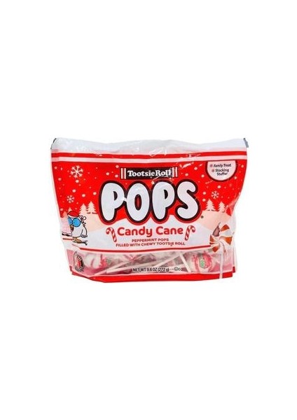 Tootsieroll Pops Candy Cane 272 gr