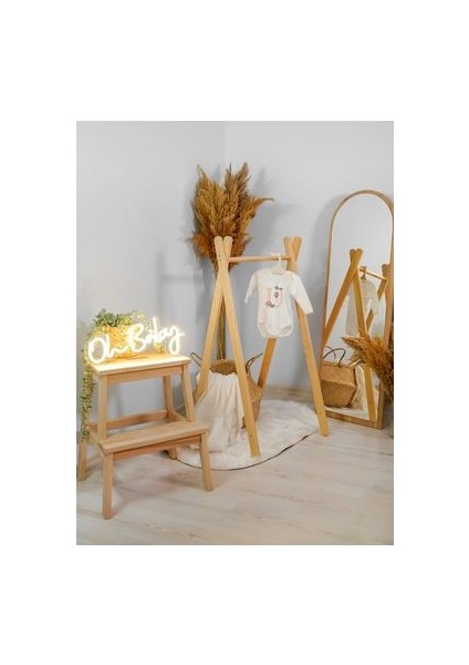 Uzun Kollu %100 Pamuklu U Harfli Hayvan Tasarımlı Bebek Body Zıbın fiyatları