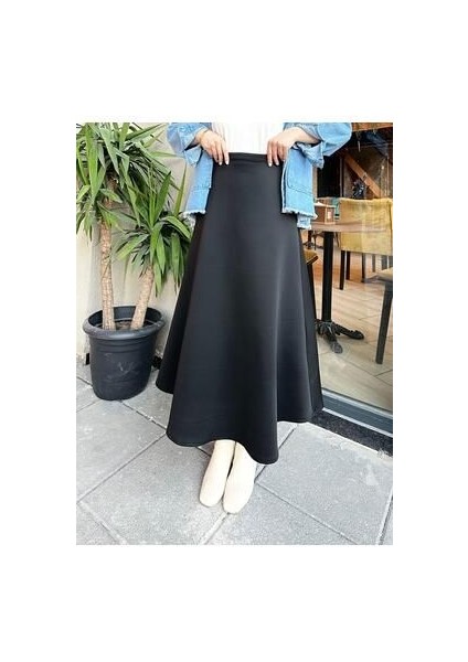 Scuba Kumaş Geniş Çan Etek fiyatları