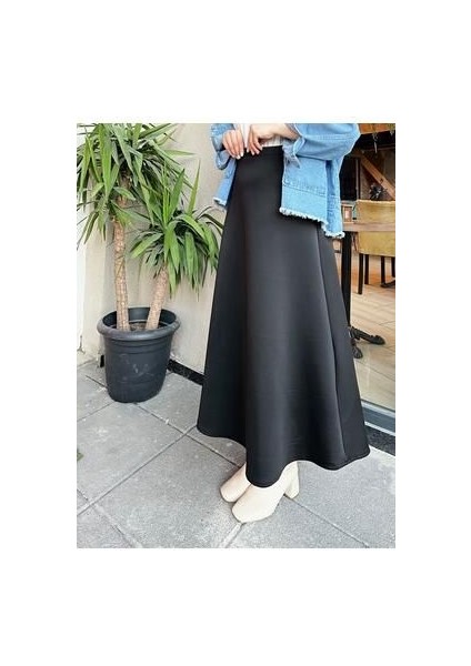 Scuba Kumaş Geniş Çan Etek fırsatları