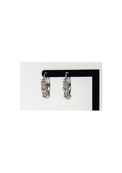 Xoxo Model Altın Kaplamalı Gold Halka Kristal Zirkon Taşlı Marka Şık Elegant Küpe fiyatları