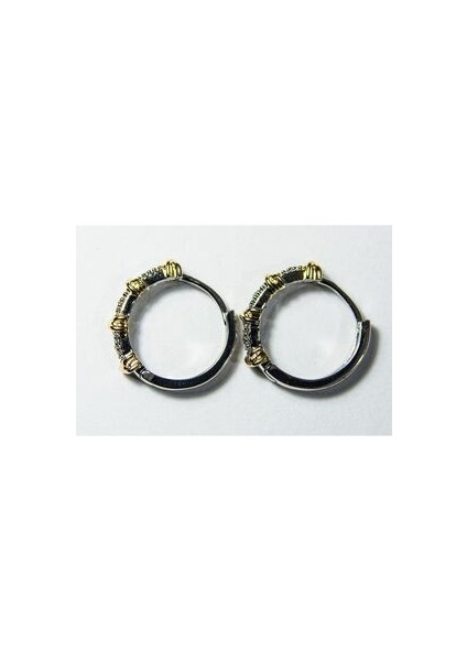 Xoxo Model Altın Kaplamalı Gold Halka Kristal Zirkon Taşlı Marka Şık Elegant Küpe indirimleri