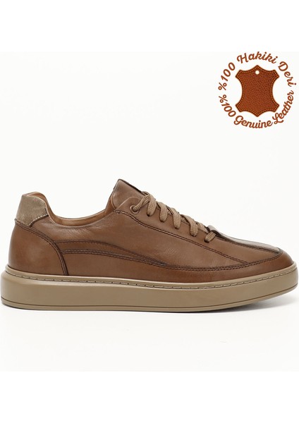 Gön Platinum Hakiki Deri Bağcıklı Erkek Günlük Sneaker 31640
