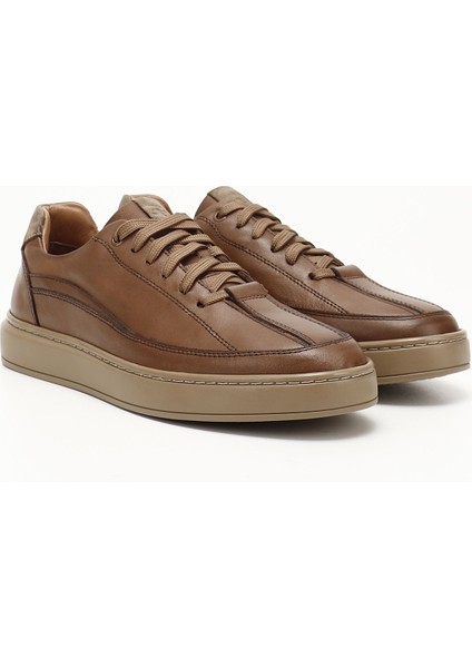 Gön Platinum Hakiki Deri Bağcıklı Erkek Günlük Sneaker 31640