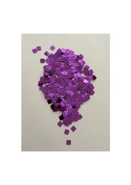 Oya, Havlu, Halay Mendili Yan Delikli Kare El Işleme Pul. Mor 8mm. 20GR Tahmini 680 Adet.