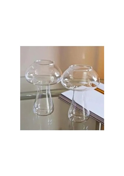 Mantar Şeklinde Kokteyl Bardağı Dayanıklı Cam Malzemeden Üretilmiş Bardak. modelleri