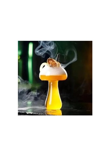 Mantar Şeklinde Kokteyl Bardağı Dayanıklı Cam Malzemeden Üretilmiş Bardak. fırsatları