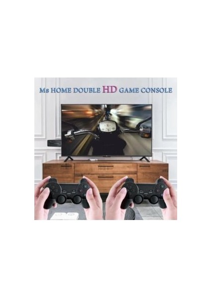 Leons 2.4g Uyumlu Kablosuz Çift Kol Oyunlar 4K Game Stick 3500 Oyun Atari Oyun indirimleri