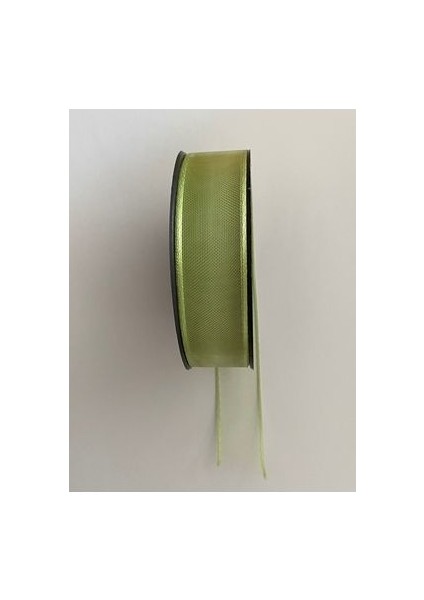 Şifon Kurdele (Kurdale) 2.5cm x 20METRE. Renk:fıstık Yeşili. fiyatları