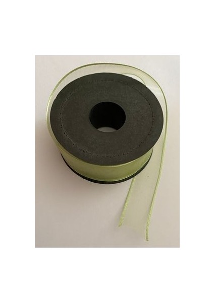 Şifon Kurdele (Kurdale) 2.5cm x 20METRE. Renk:fıstık Yeşili. modelleri