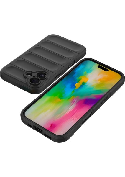 iPhone 16 Plus Için Yumuşak Kauçuk Şok Emici Telefon Kılıfı - Mor (Yurt Dışından) modelleri