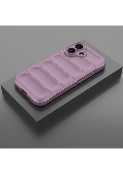iPhone 16 Plus Için Yumuşak Kauçuk Şok Emici Telefon Kılıfı - Mor (Yurt Dışından) indirimleri