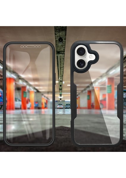 iPhone 16 Için Yumuşak Tpu Ekran Koruyucu Tam Vücut Telefon Kılıfı - Mavi (Yurt Dışından) fırsatları