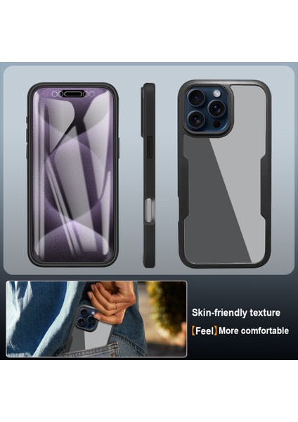 iPhone 16 Pro Için Yumuşak Tpu Ekran Koruyucu Tam Vücut Telefon Kılıfı - Mor (Yurt Dışından) fiyatları