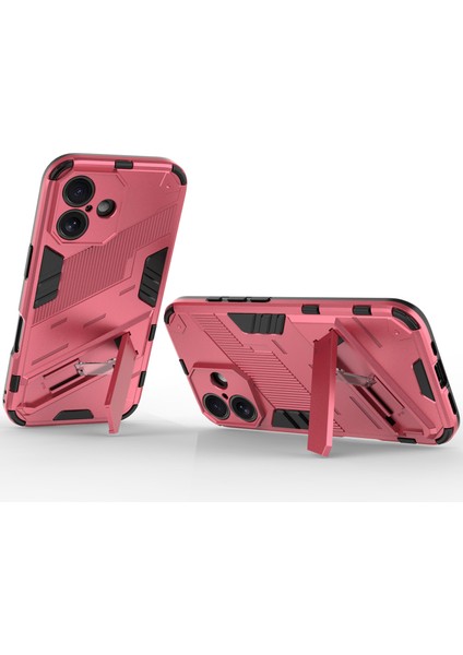iPhone 16 Için Sert Pc Tpu Tampon Hibrit Düşmeye Karşı Koruyucu Stand Telefon Kılıfı - Sıcak Pembe (Yurt Dışından) indirimleri