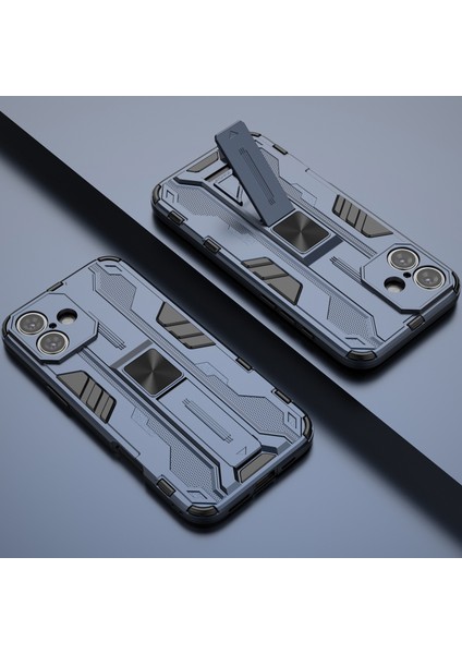 iPhone 16 Plus Için Çift Katmanlı Pc Tpu Bumper Hibrit Kaymaz Telefon Kılıfı - Lacivert (Yurt Dışından) indirimleri