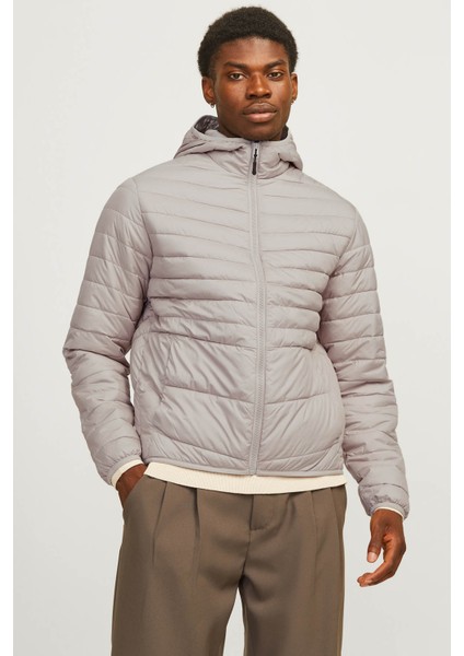 Jjestate Packable Puffer Grı Erkek Mont