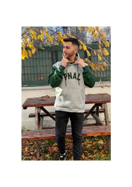 Unisex Pnal Nakışlı Baskılı Içi Polarlı Oversize Kapüşonlu Kolej Hoodie Sweatshirt fiyatları