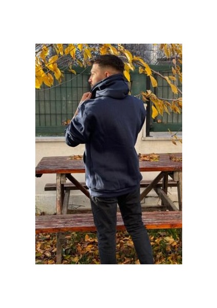Unisex Çtsoal Nakışlı Baskılı Içi Polarlı Oversize Kapüşonlu Kolej Hoodie Sweatshirt indirimleri