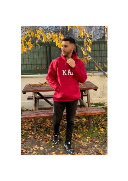 Unisex Kal Nakışlı Baskılı Içi Polarlı Oversize Kapüşonlu Kolej Hoodie Sweatshirt modelleri