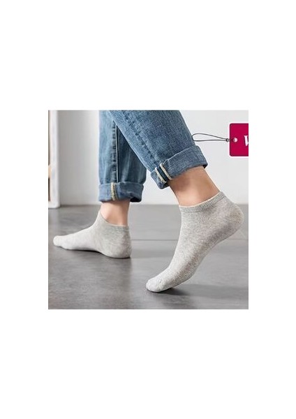 Unisex Düz 5'li Patik Çorap fırsatları