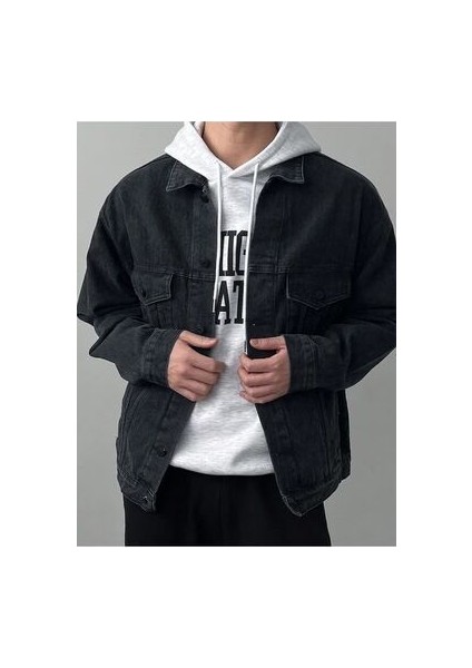 Erkek Antrasit Slim Fit Kot Ceket fiyatları