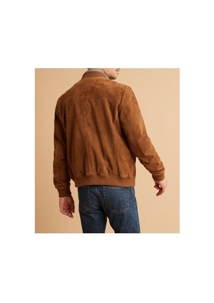 Erkek Kahverengi Süet Ceket modelleri