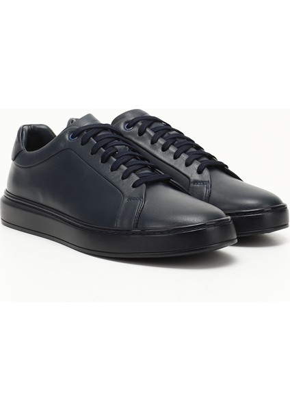 Gön Platinum Hakiki Deri Bağcıklı Erkek Günlük Sneaker 31641