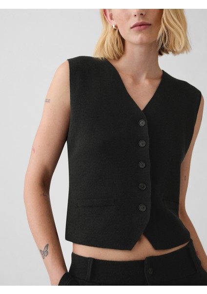 Kadın Siyah CashSoft Kazak Yeleği modelleri