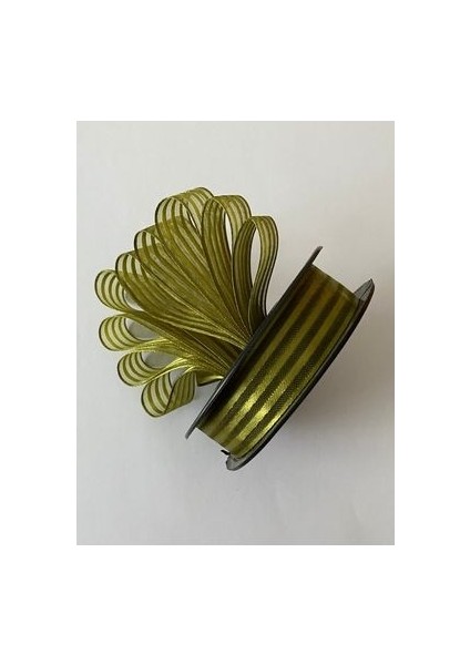 Çizgili Şifon Kurdele (Kurdale) 2.5cm x 20METRE. Renk No:17