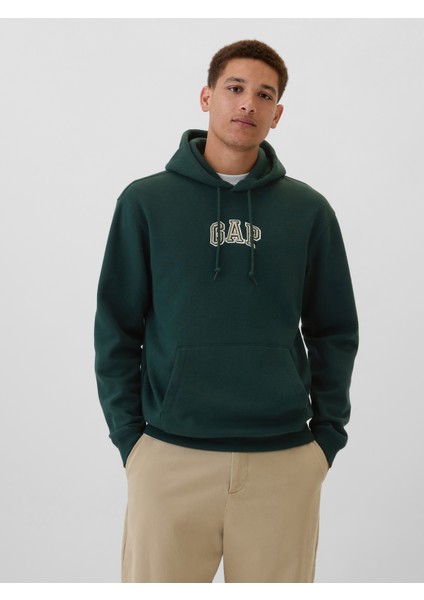 Erkek Koyu Yeşil Gap Logo Sweatshirt