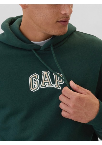 Erkek Koyu Yeşil Gap Logo Sweatshirt