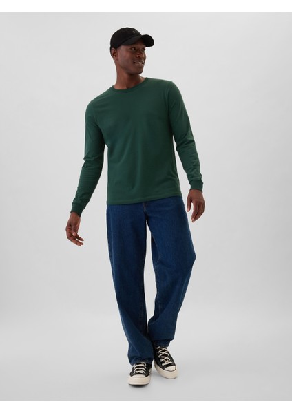 Erkek Koyu Yeşil Everyday Soft T-Shirt modelleri