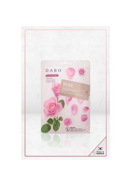 First Solution Mask Pack Rose - Tek Kullanımlık Yüz Maskesi Made In Korea