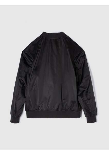 Erkek Siyah Gap Logo Relaxed Bomber Ceket