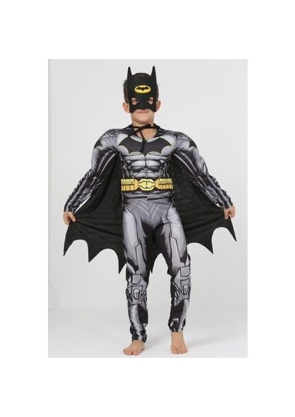 Çocuk Pelerinli Batman Kostümü - Çocuk Pelerinli Batman Kıyafeti