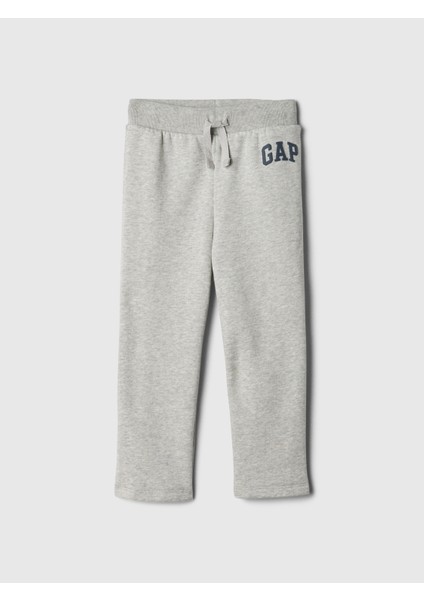 Erkek Bebek Gri Gap Logo Straight Leg Pull-On Fleece Eşofman Altı