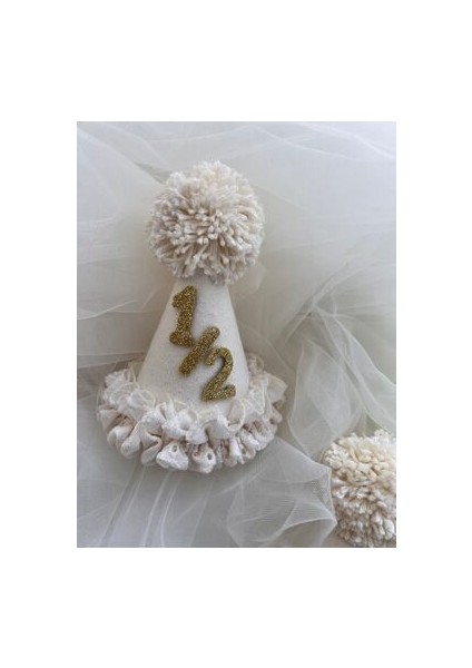 Yarım Yaş Kutlama Şapkası - Half Birthday Kukuleta / Kız