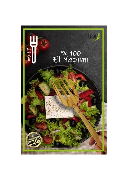 Ahşap Spatula Tahta Kaşık Ahşap Çatal Zeytin Ağacı El Yapımı Servis Seti Sunum Seti