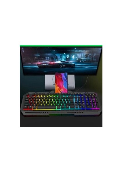 Lord Rainbow Oyuncu Klavye Mouse Seti USB Girişli Kablolu 2in1 Gaming Set Klavye CT-K09