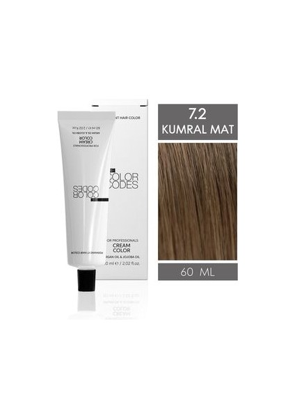 Cream Color Saç Boyası 7.2 Sarı Küllü Inci 60ML