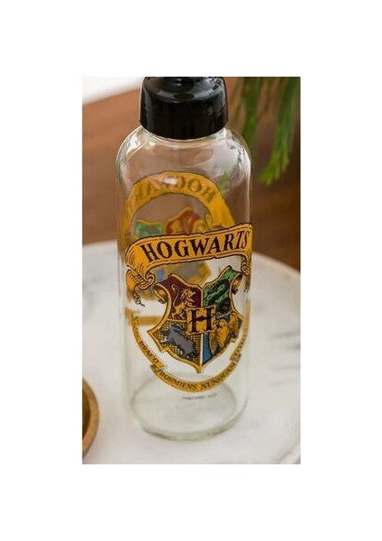 Hogwarts Baskılı Cam Matara 500 ml fiyatları