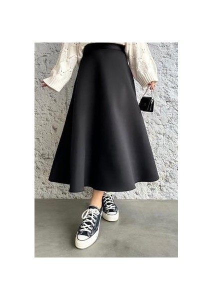 Puf Scuba Siyah Etek